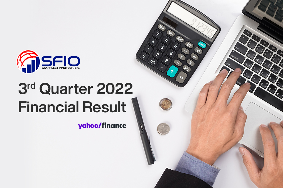 Starfleet Innotech Announces Strong Financial Results for the Third Quarter 2022